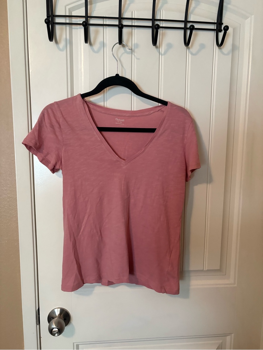 Madewell V-Neck Tee - Pink